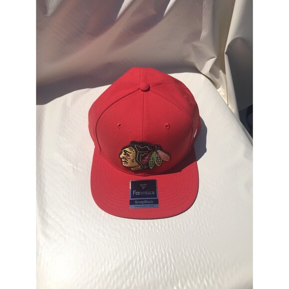 Fanatics NHL CHICAGO Blackhawks Red Men’s SnapBack - Picture 2 of 10